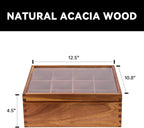 Multi-purpose wooden organizer for tea bags and crafts