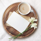 Norevo acacia wood round decorative tray for coffee table