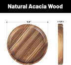 Smooth polished wooden decorative tray for home décor